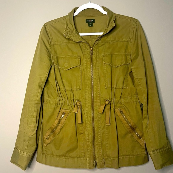 JCREW Utility Jacket Olive Green NWOT size small - Picture 1 of 4
